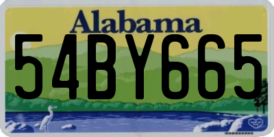 AL license plate 54BY665