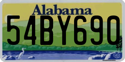 AL license plate 54BY690