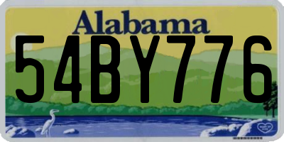 AL license plate 54BY776