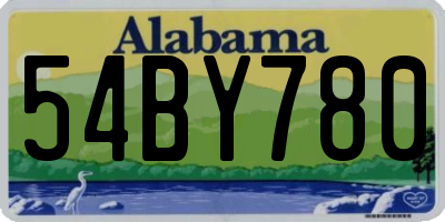 AL license plate 54BY780