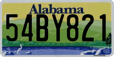AL license plate 54BY821