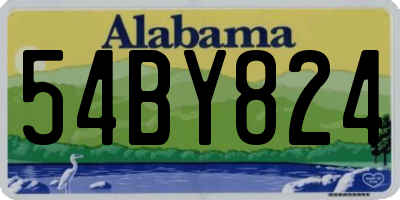 AL license plate 54BY824