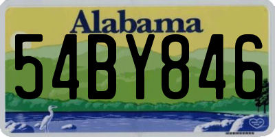 AL license plate 54BY846
