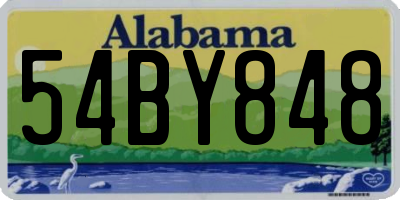 AL license plate 54BY848