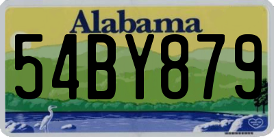AL license plate 54BY879