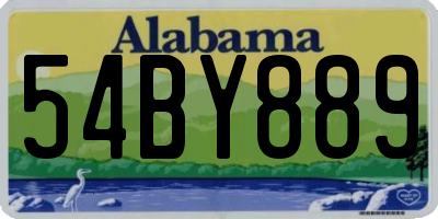 AL license plate 54BY889