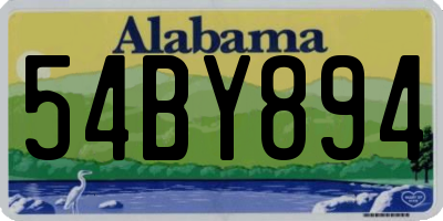 AL license plate 54BY894