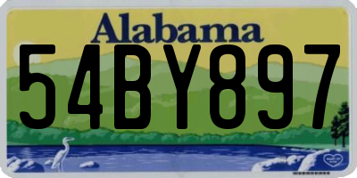 AL license plate 54BY897