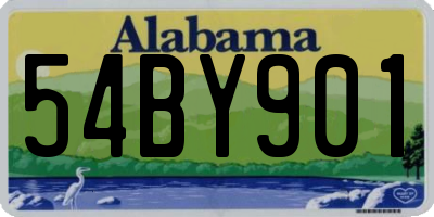 AL license plate 54BY901