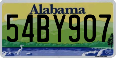 AL license plate 54BY907