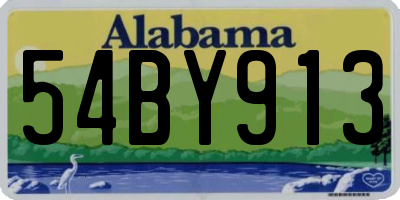 AL license plate 54BY913