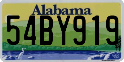 AL license plate 54BY919
