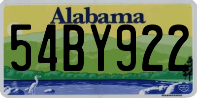AL license plate 54BY922