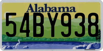 AL license plate 54BY938