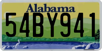 AL license plate 54BY941