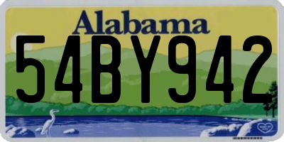 AL license plate 54BY942