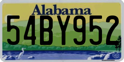 AL license plate 54BY952