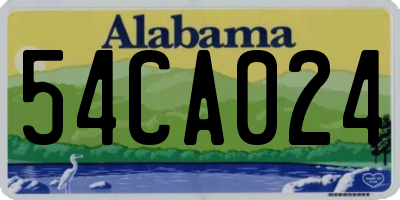 AL license plate 54CA024