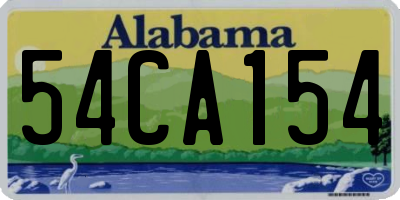AL license plate 54CA154