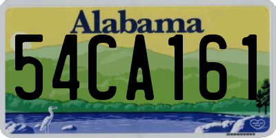 AL license plate 54CA161