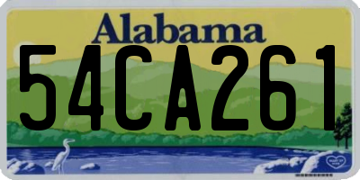 AL license plate 54CA261
