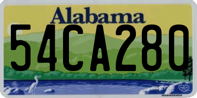 AL license plate 54CA280