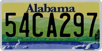 AL license plate 54CA297