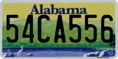 AL license plate 54CA556