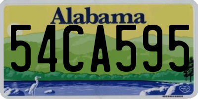 AL license plate 54CA595