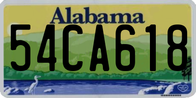 AL license plate 54CA618
