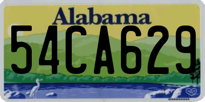 AL license plate 54CA629