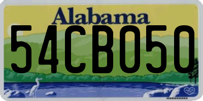 AL license plate 54CB050