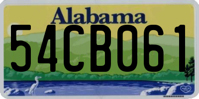 AL license plate 54CB061