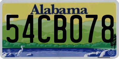 AL license plate 54CB078
