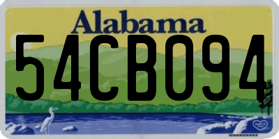 AL license plate 54CB094