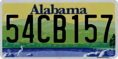 AL license plate 54CB157