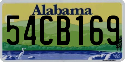 AL license plate 54CB169