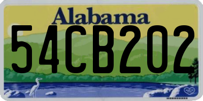 AL license plate 54CB202