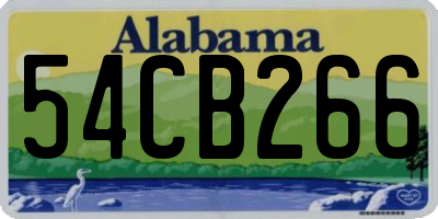 AL license plate 54CB266