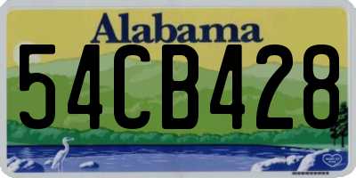 AL license plate 54CB428