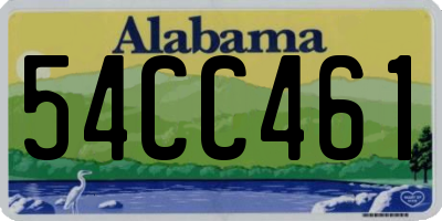 AL license plate 54CC461