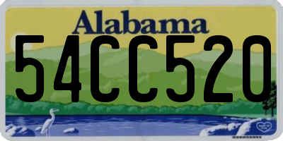 AL license plate 54CC520