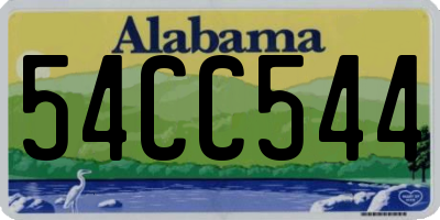 AL license plate 54CC544