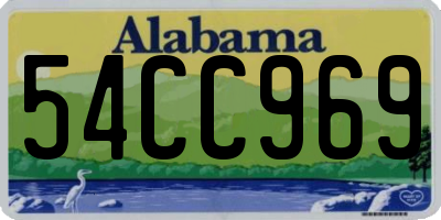 AL license plate 54CC969