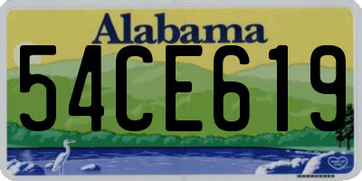 AL license plate 54CE619
