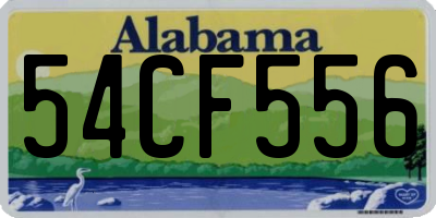 AL license plate 54CF556