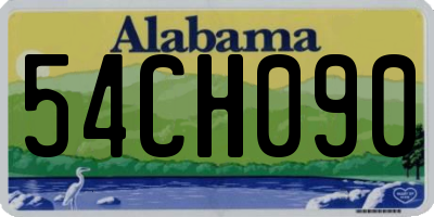 AL license plate 54CH090