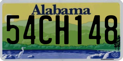 AL license plate 54CH148