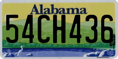 AL license plate 54CH436