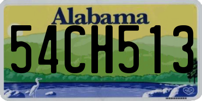 AL license plate 54CH513